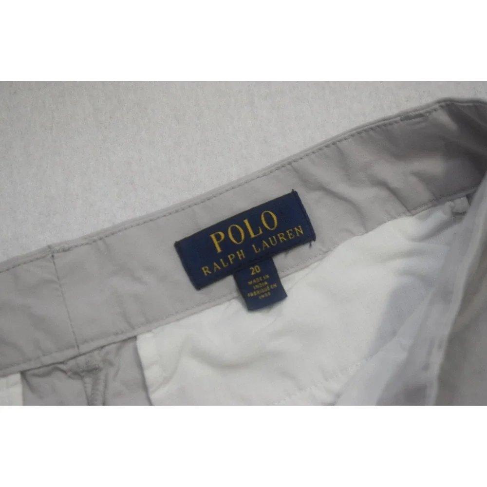 Polo Ralph Lauren Chino Shorts Classic Fit Gray Flat Front 11